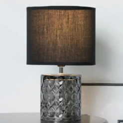 Pauleen cristal Glow lámpara de mesa pie de vidrio