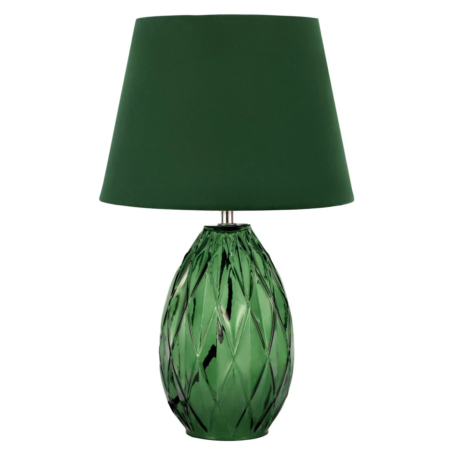 Pauleen cristal Velvet lámpara de mesa, pie vidrio