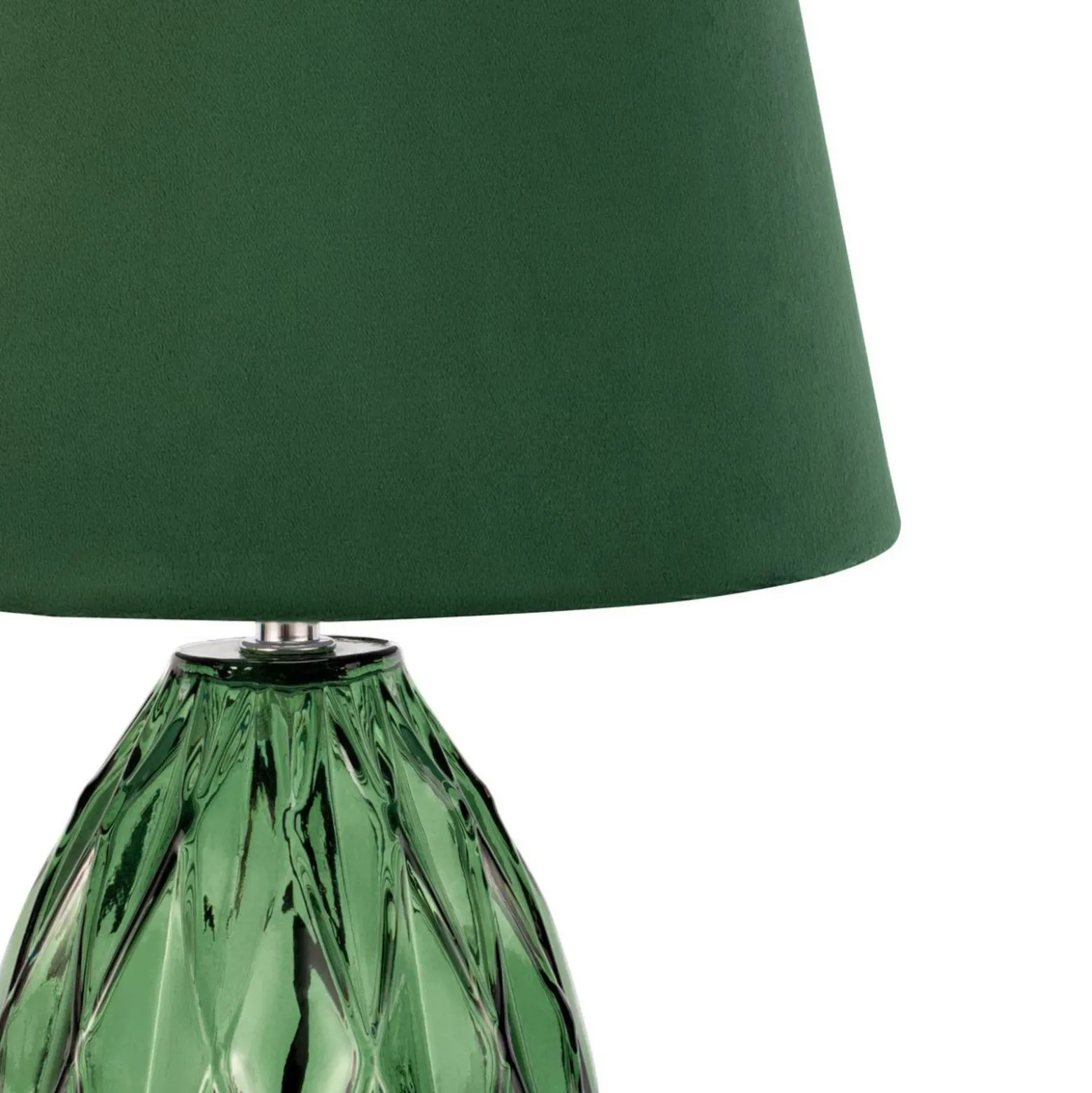 Pauleen cristal Velvet lámpara de mesa, pie vidrio