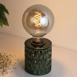 Pauleen Crystal Magic lámpara de mesa vidrio verde