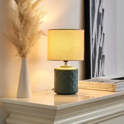 Pauleen Glowing Midnight lámpara mesa crema/verde