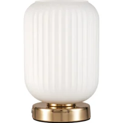 Pauleen Noble Purity lámpara de mesa vidrio blanco