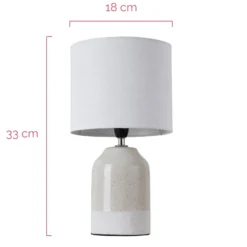 Pauleen Sandy Glow lámpara de mesa, blanco/beige
