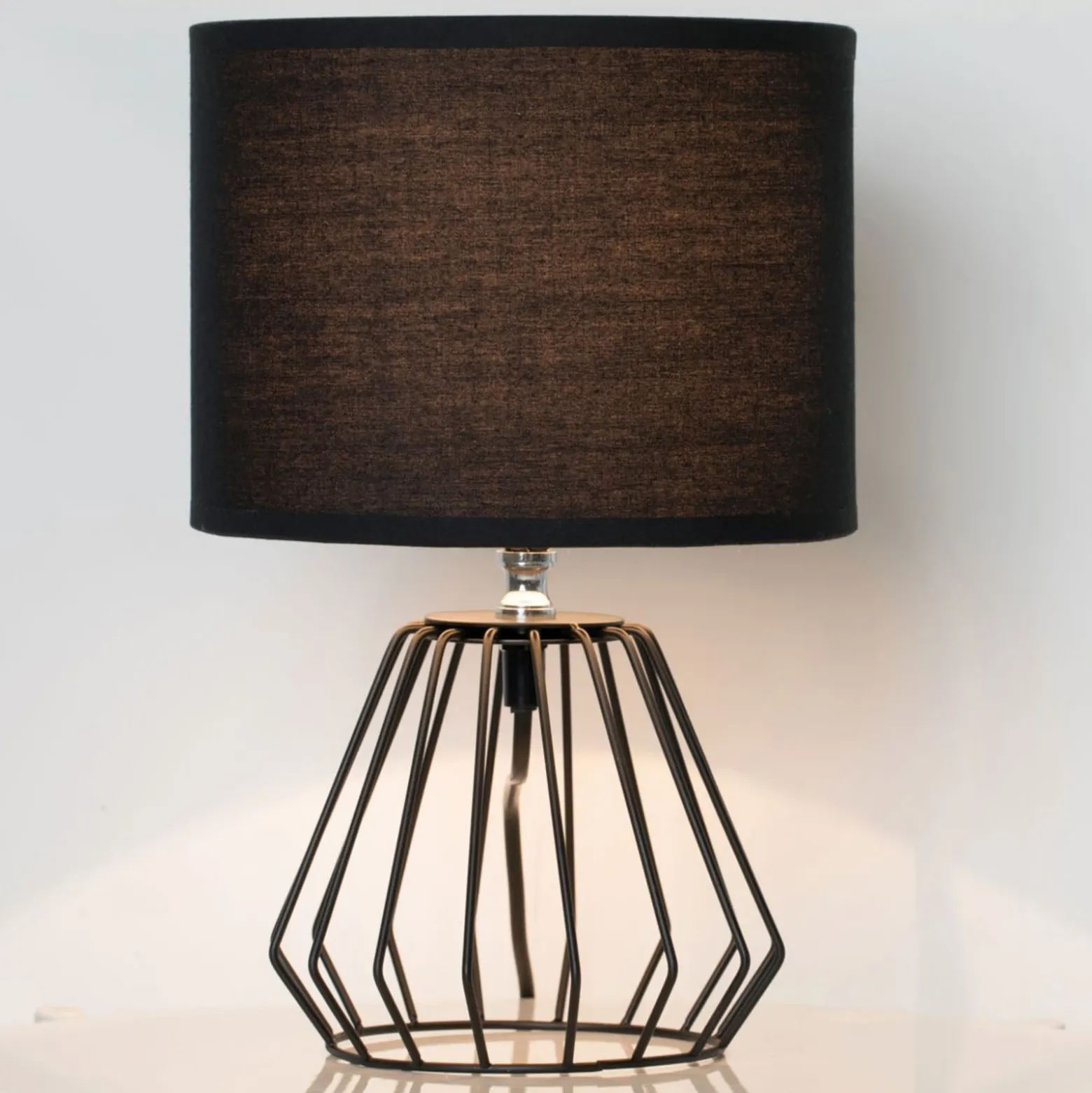 Pauleen Shiny Diamond lámpara de mesa, pie jaula