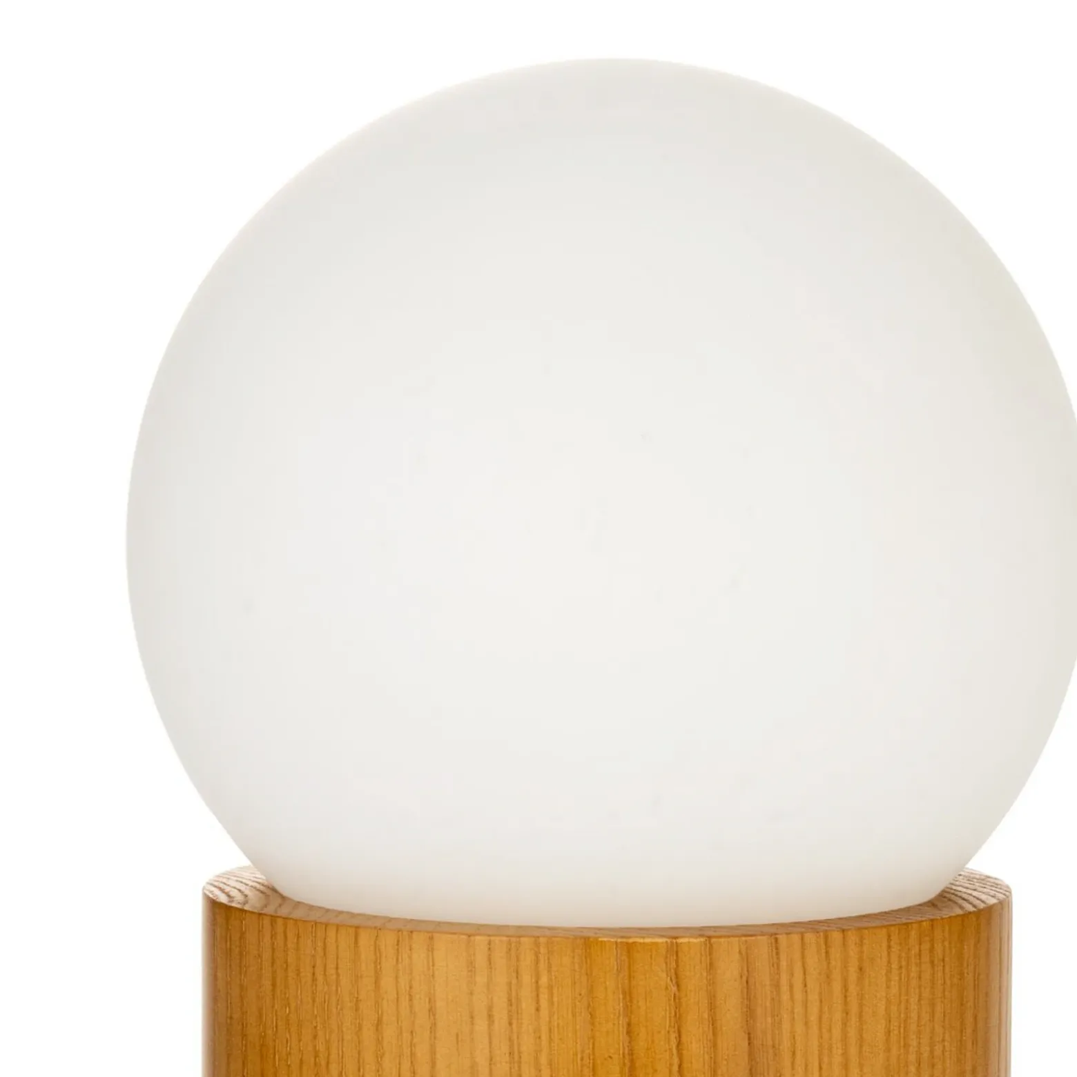 Pauleen Woody Shine lámpara de mesa madera vidrio