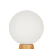Pauleen Woody Soul mesa base madera, esfera vidrio