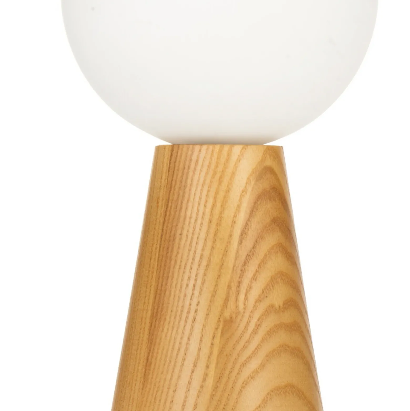 Pauleen Woody Soul mesa base madera, esfera vidrio
