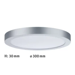 Paulmann Abia panel LED Ø 30cm 4.000K cromo