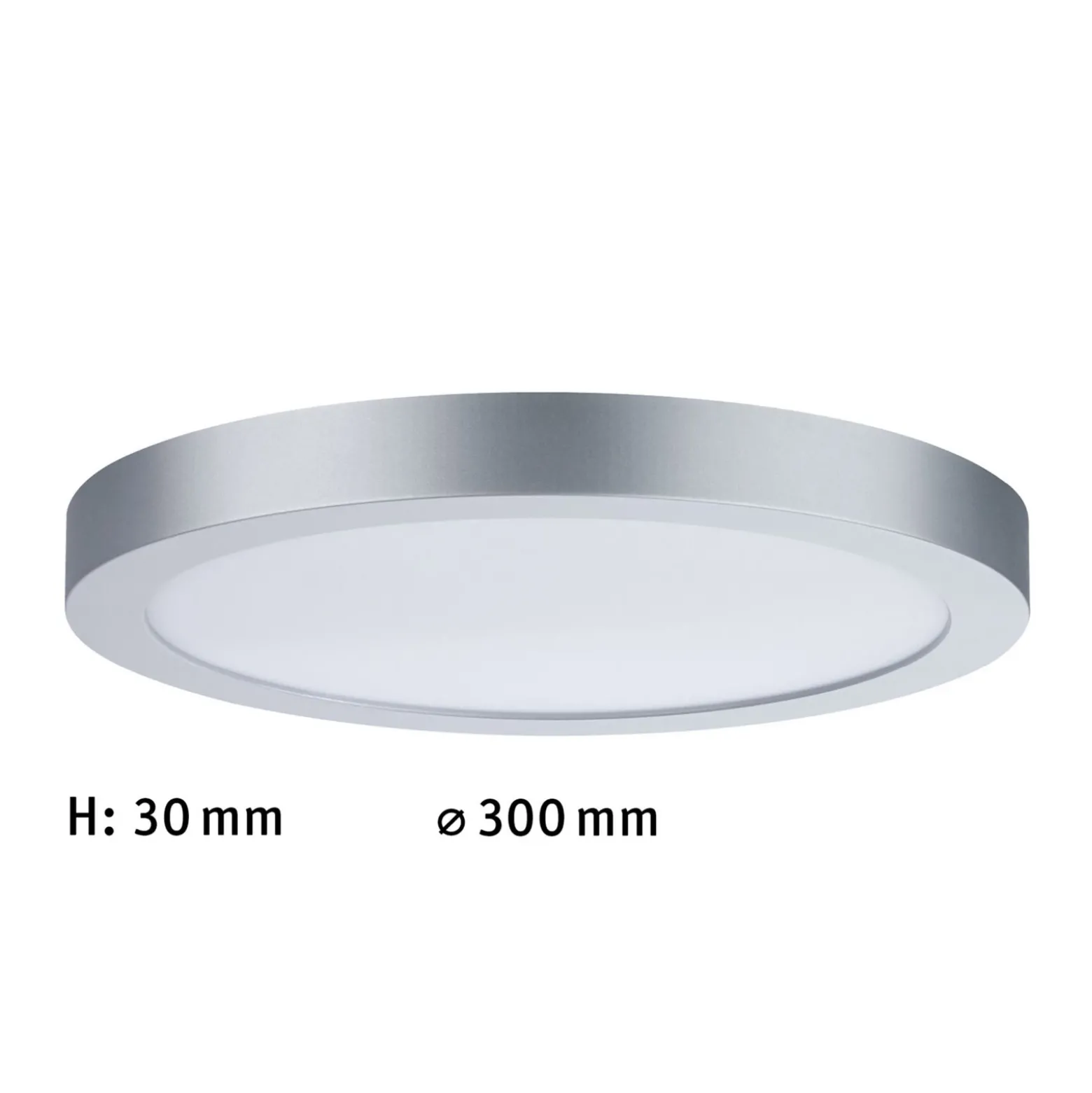 Paulmann Abia panel LED Ø 30cm 4.000K cromo
