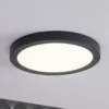 Paulmann Abia panel LED Ø 30cm 2.700K gris oscuro