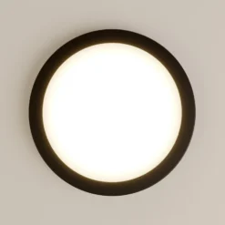 Paulmann Abia panel LED Ø 30cm 2.700K negro mate