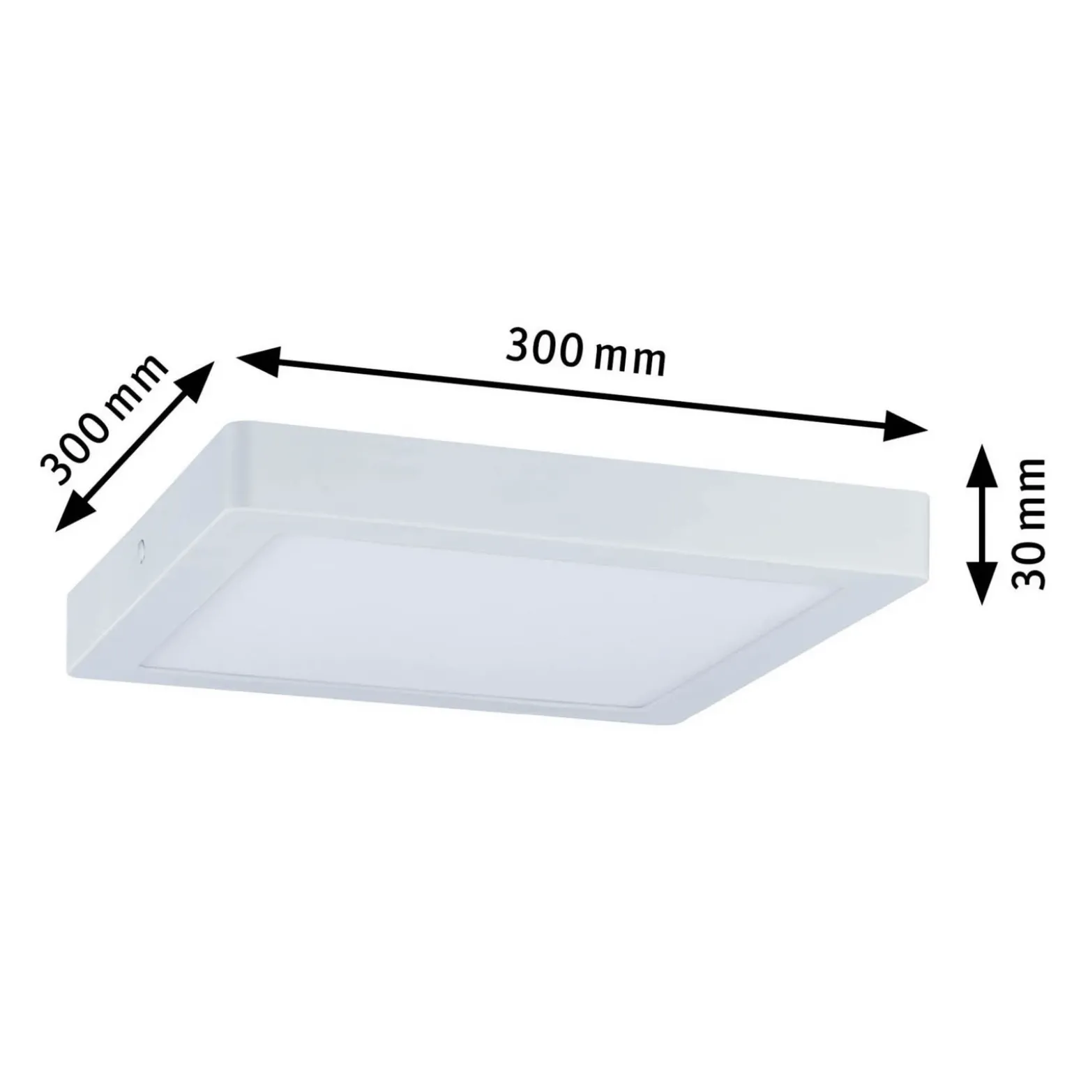 Paulmann Abia panel LED 4.000K angular 30cm blanco