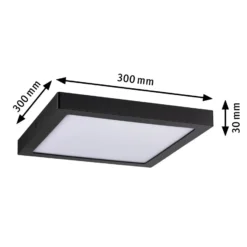 Paulmann Abia panel LED 4.000K angular 30cm negro