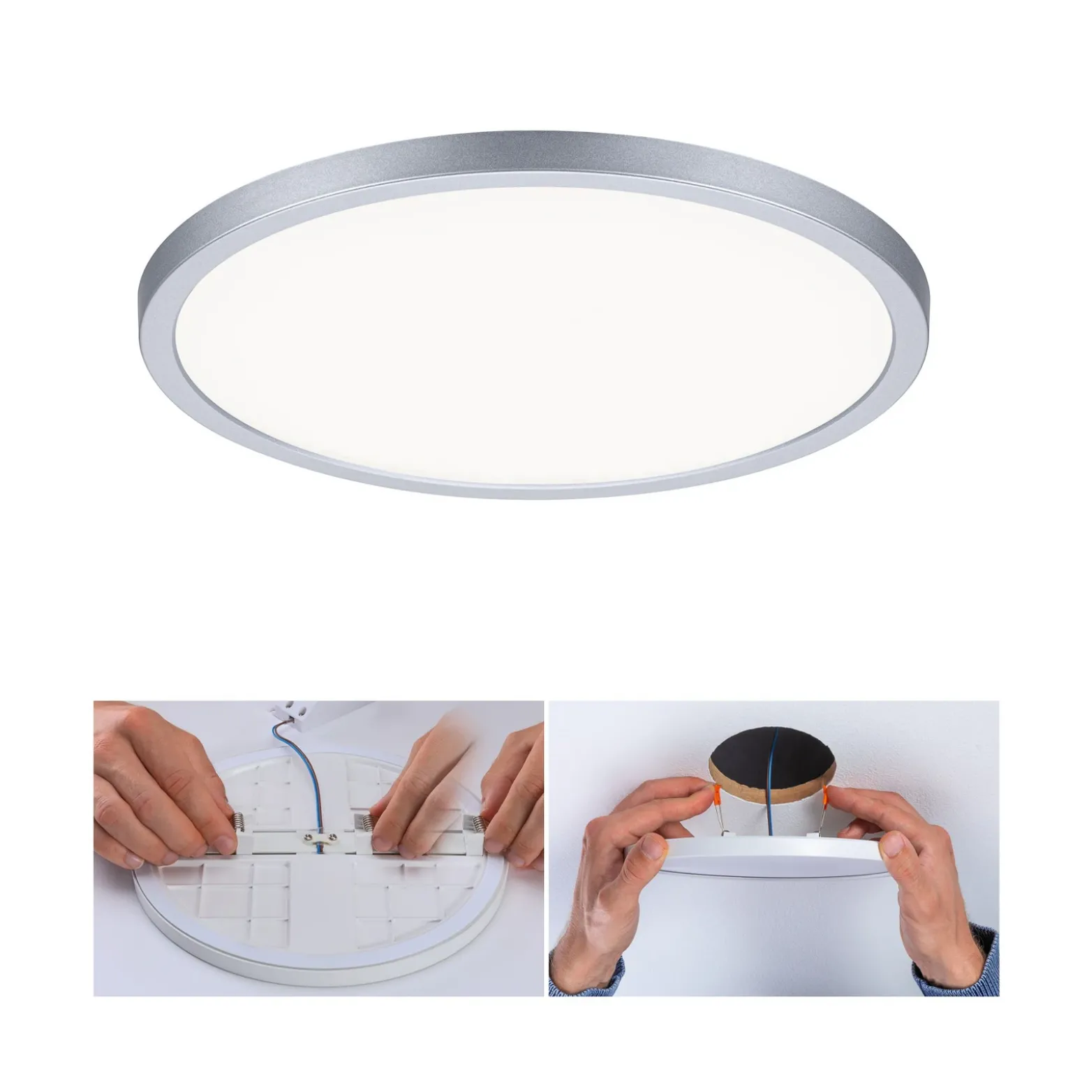 Paulmann Areo panel dim 3 redondo 840 cromo 23cm