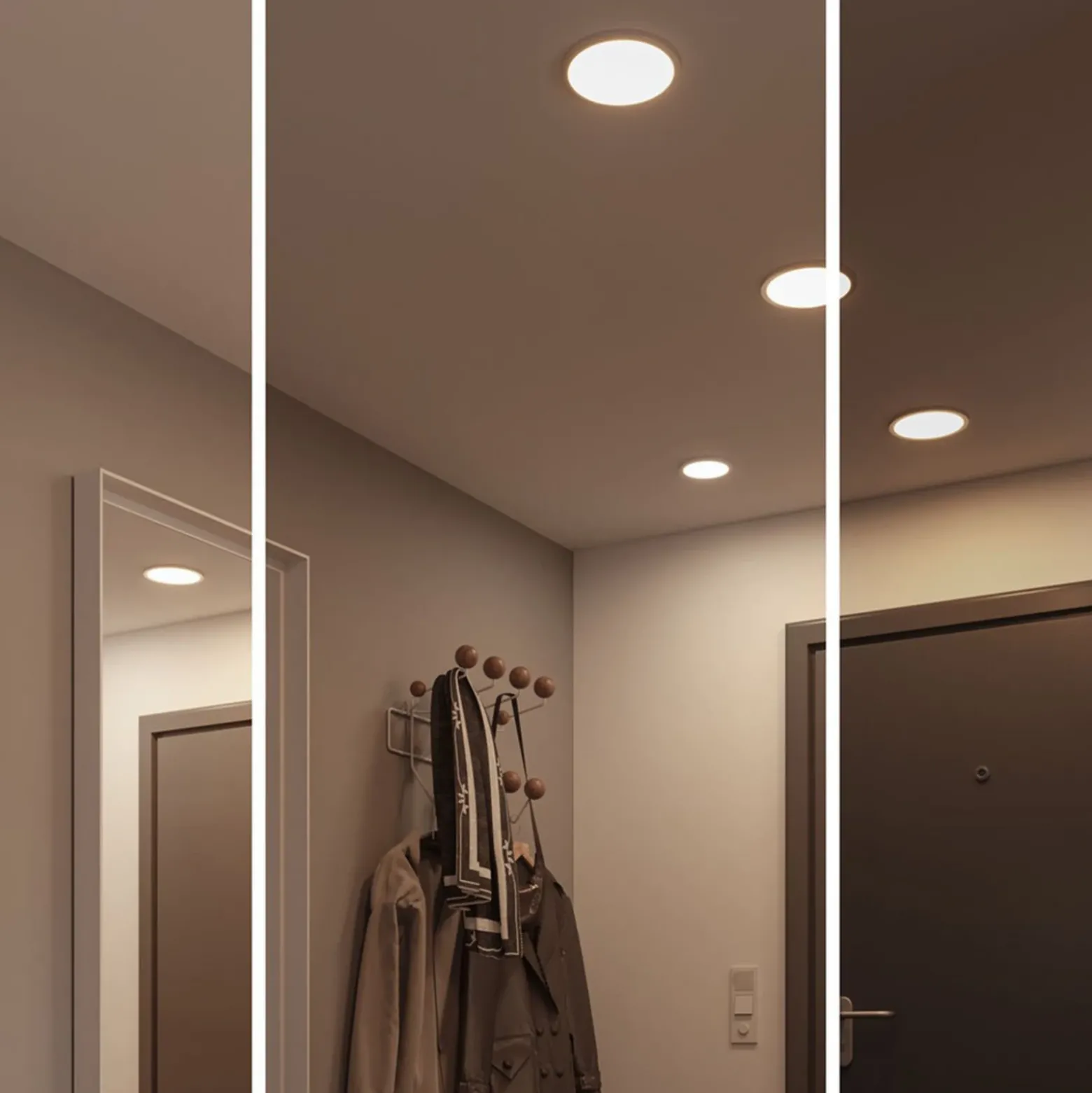 Paulmann Areo panel dim 3 redondo 840 cromo 23cm