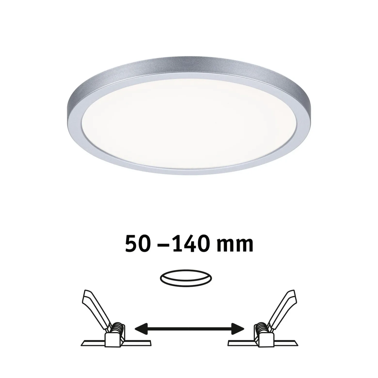 Paulmann Areo panel dim 3 redondo 840 cromo 17,5cm