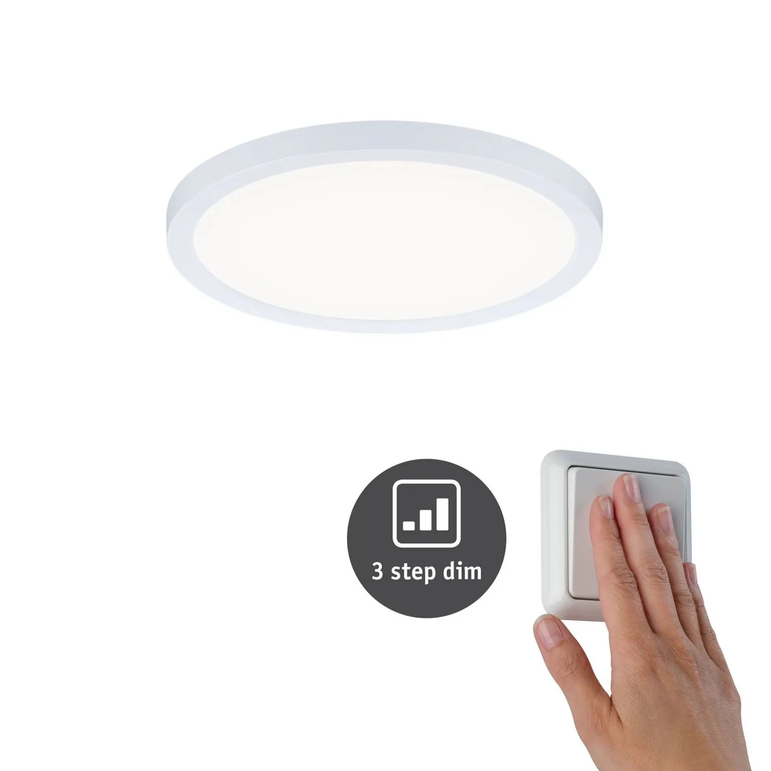 Paulmann Areo panel dim 3 redondo 840 white 17,5cm
