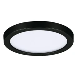 Paulmann Areo panel LED redondo negro 3000K Ø11,8cm