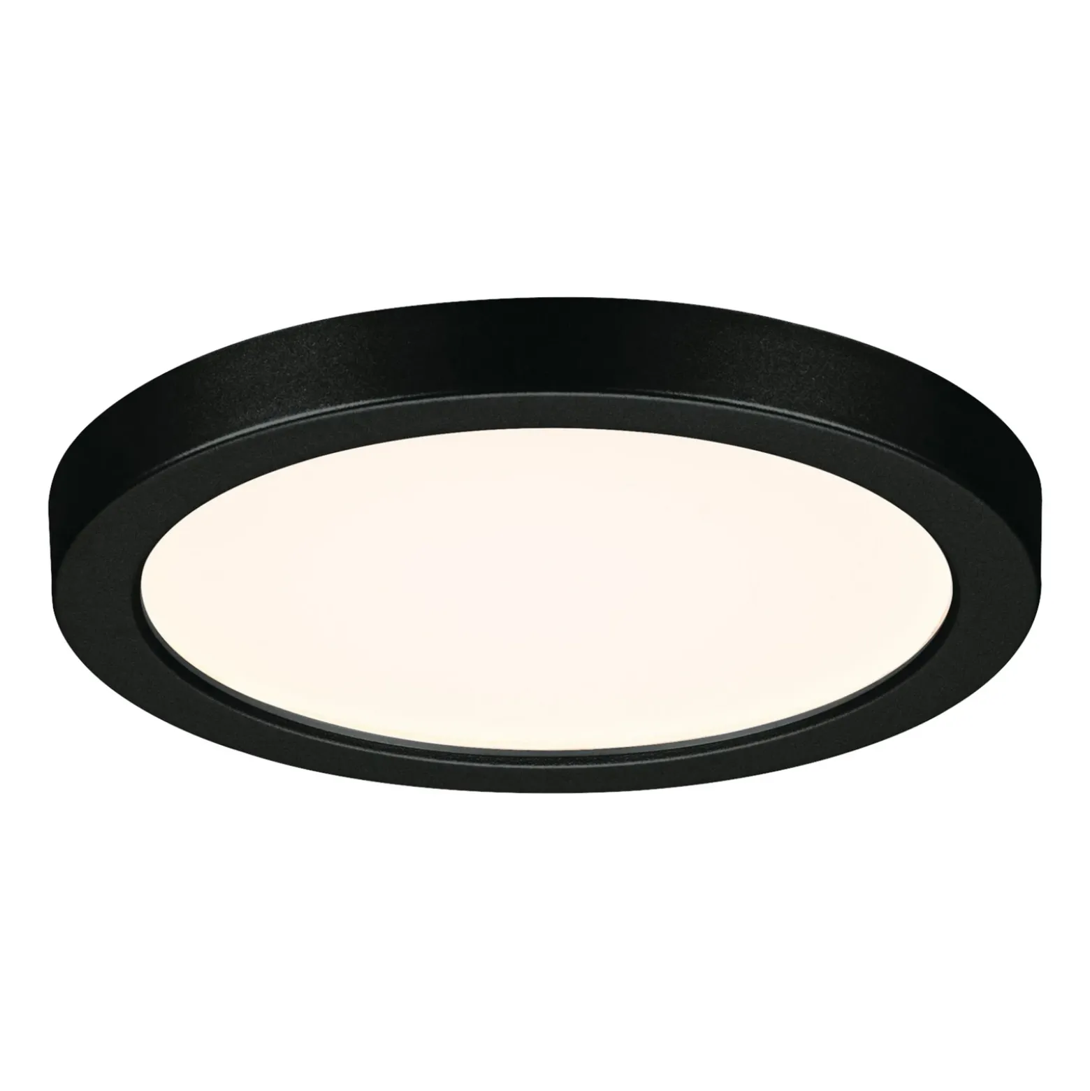 Paulmann Areo panel LED redondo negro 3000K Ø11,8cm