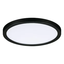 Paulmann Areo panel LED redondo negro 4000K Ø17,5cm