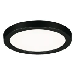 Paulmann Areo panel LED redondo negro 4000K Ø11,8cm