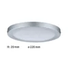 Paulmann Atria lámpara LED de techo Ø 22cm cromo