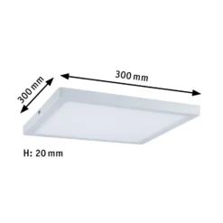 Paulmann Atria plafón 2.700 K 30x30 cm blanco mate
