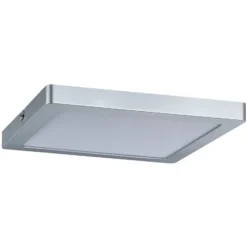 Paulmann Atria plafón 2.700 K 22x22cm cromo mate