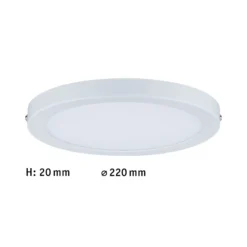 Paulmann Atria plafón LED Ø22cm blanco mate