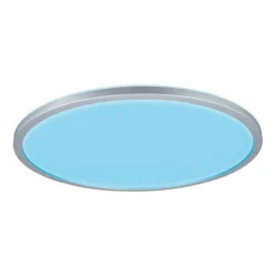 Paulmann Atria Shine Panel dim cromo RGBW Ø42cm
