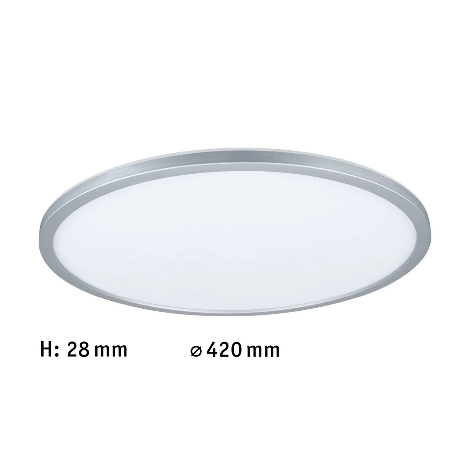 Paulmann Atria Shine Panel dim cromo RGBW Ø42cm