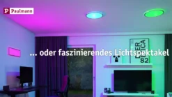 Paulmann Atria Shine panel dim cromo RGBW 58x20