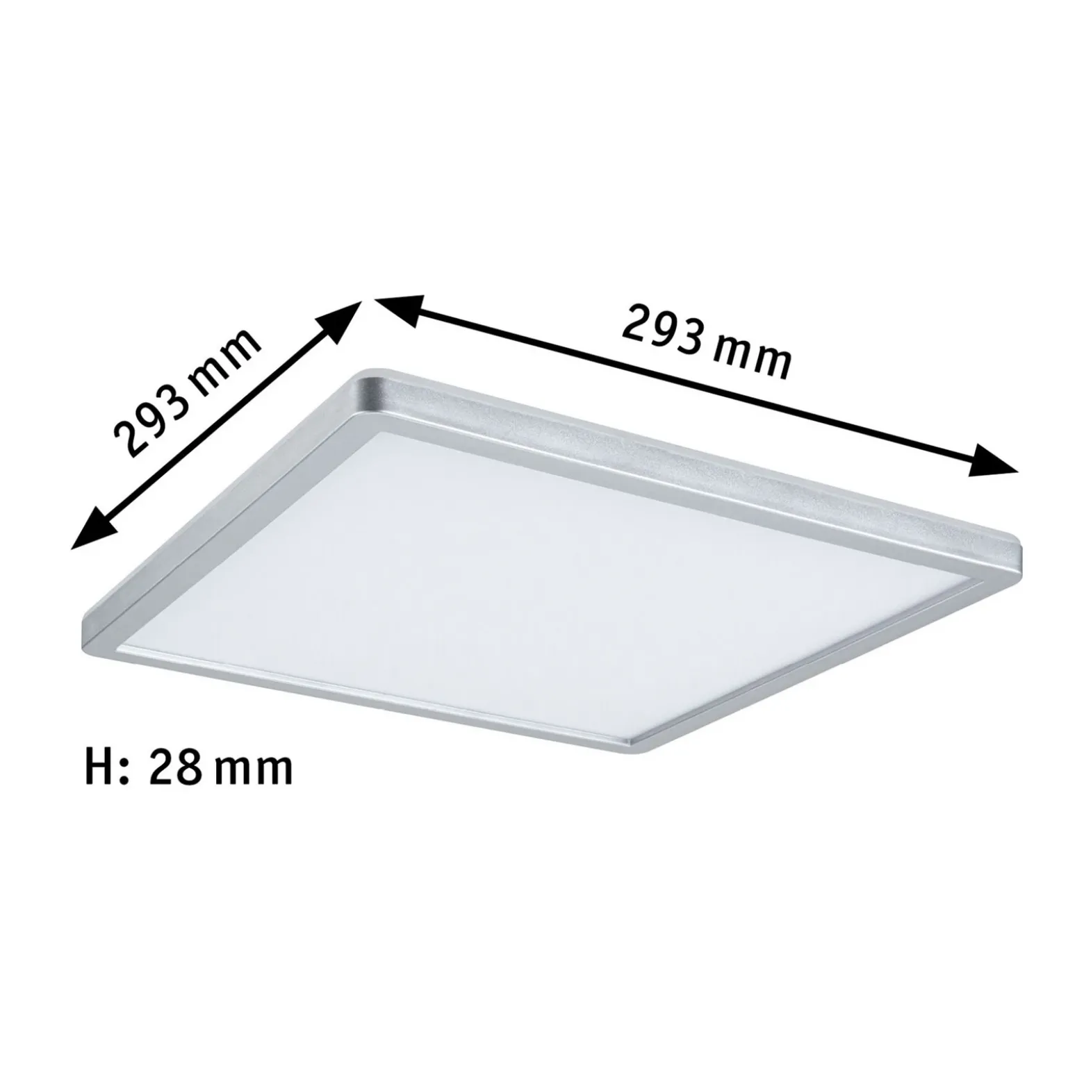 Paulmann Atria Shine Panel on/off cromo 840 29x29
