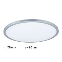 Paulmann Atria Shine panel 3-step cromo 840 Ø42cm