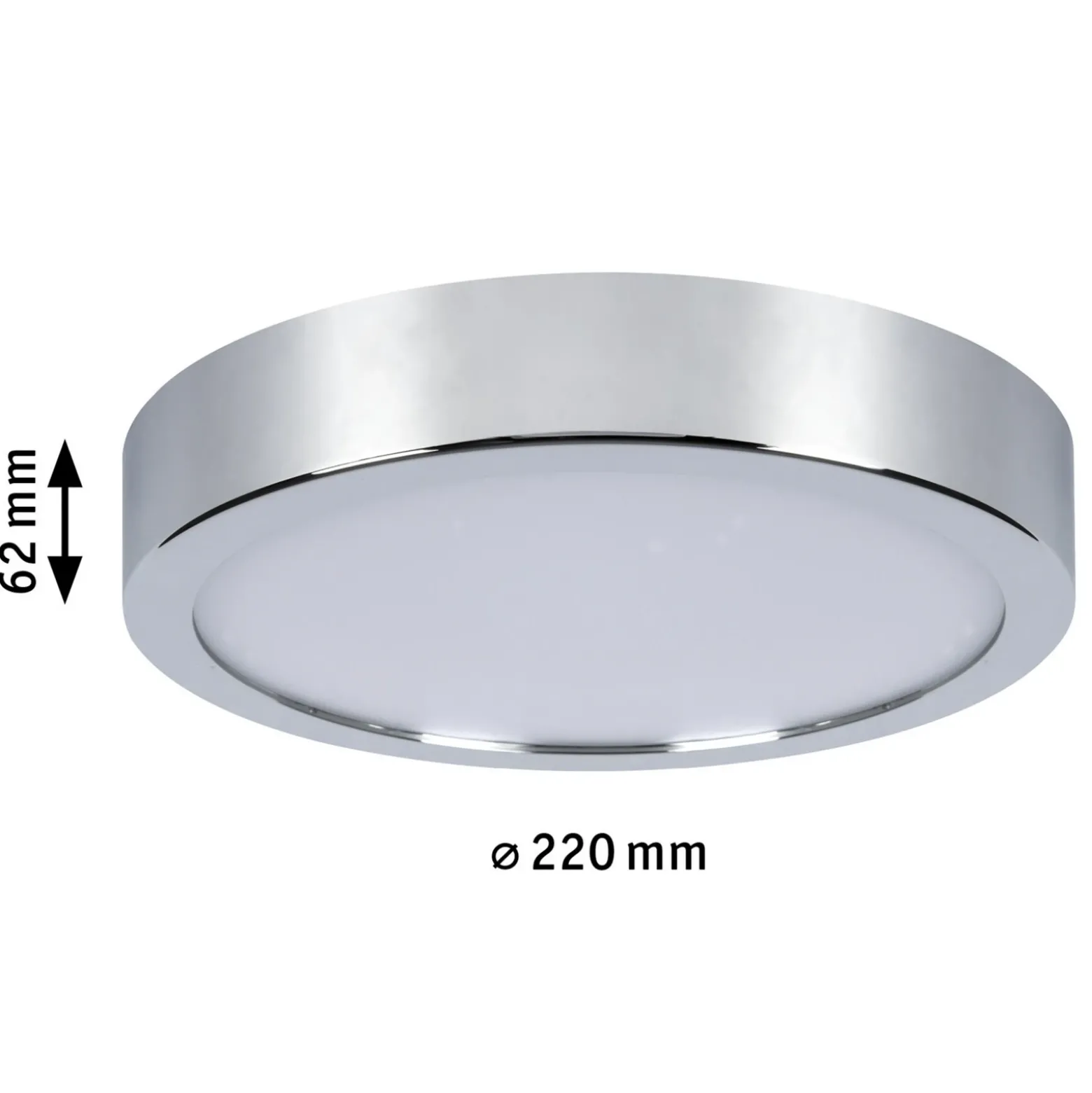 Paulmann Aviar plafón LED Ø 22cm cromo 3.000K
