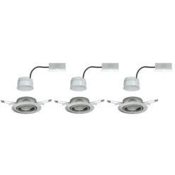 Paulmann Base empotrado LED 3 ud 3 step dim hierro