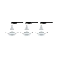 Paulmann Base foco empotrado GU10 3 ud, blanco