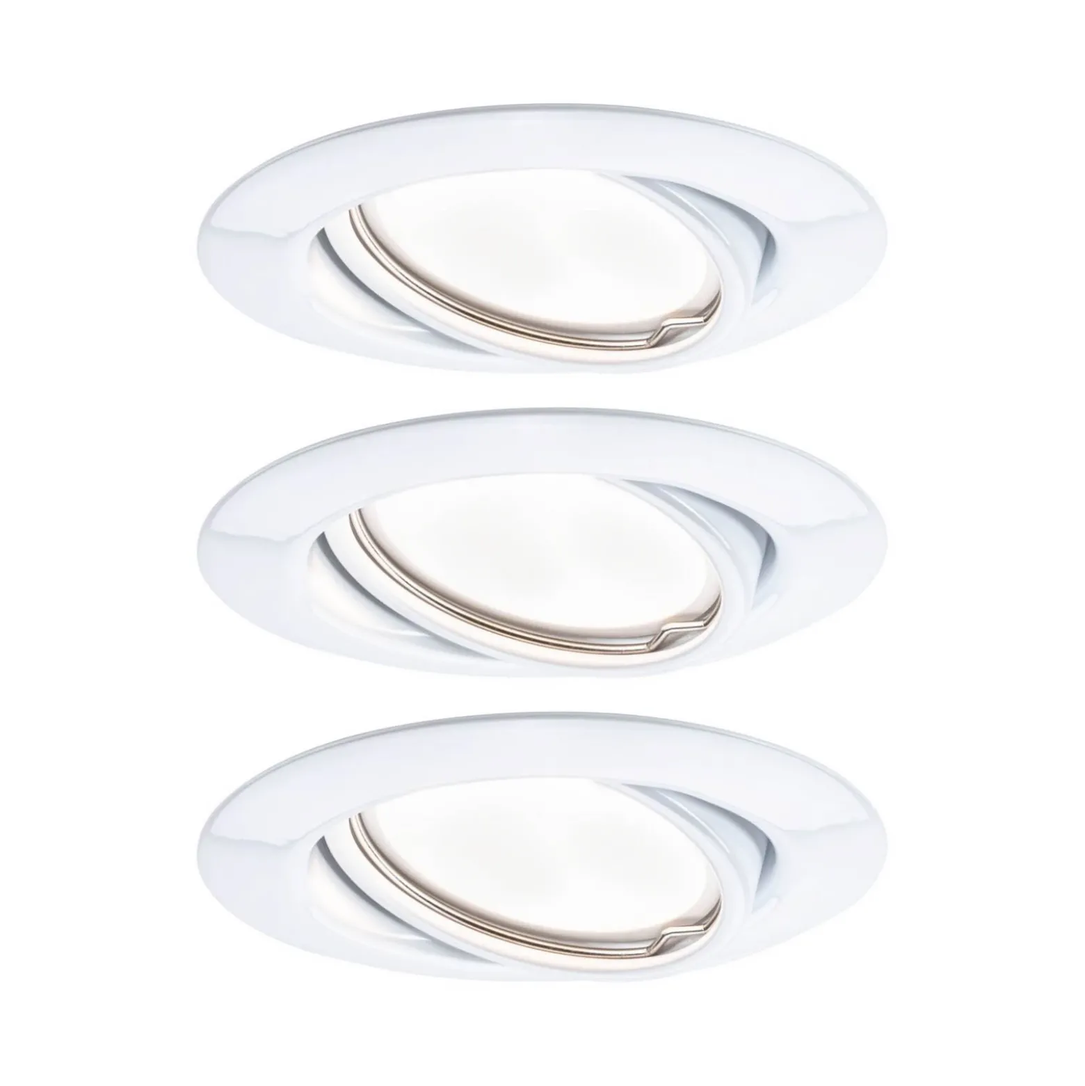 Paulmann Base foco empotrado GU10 3 ud, blanco