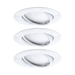 Paulmann Base foco empotrado GU10 3 ud, blanco