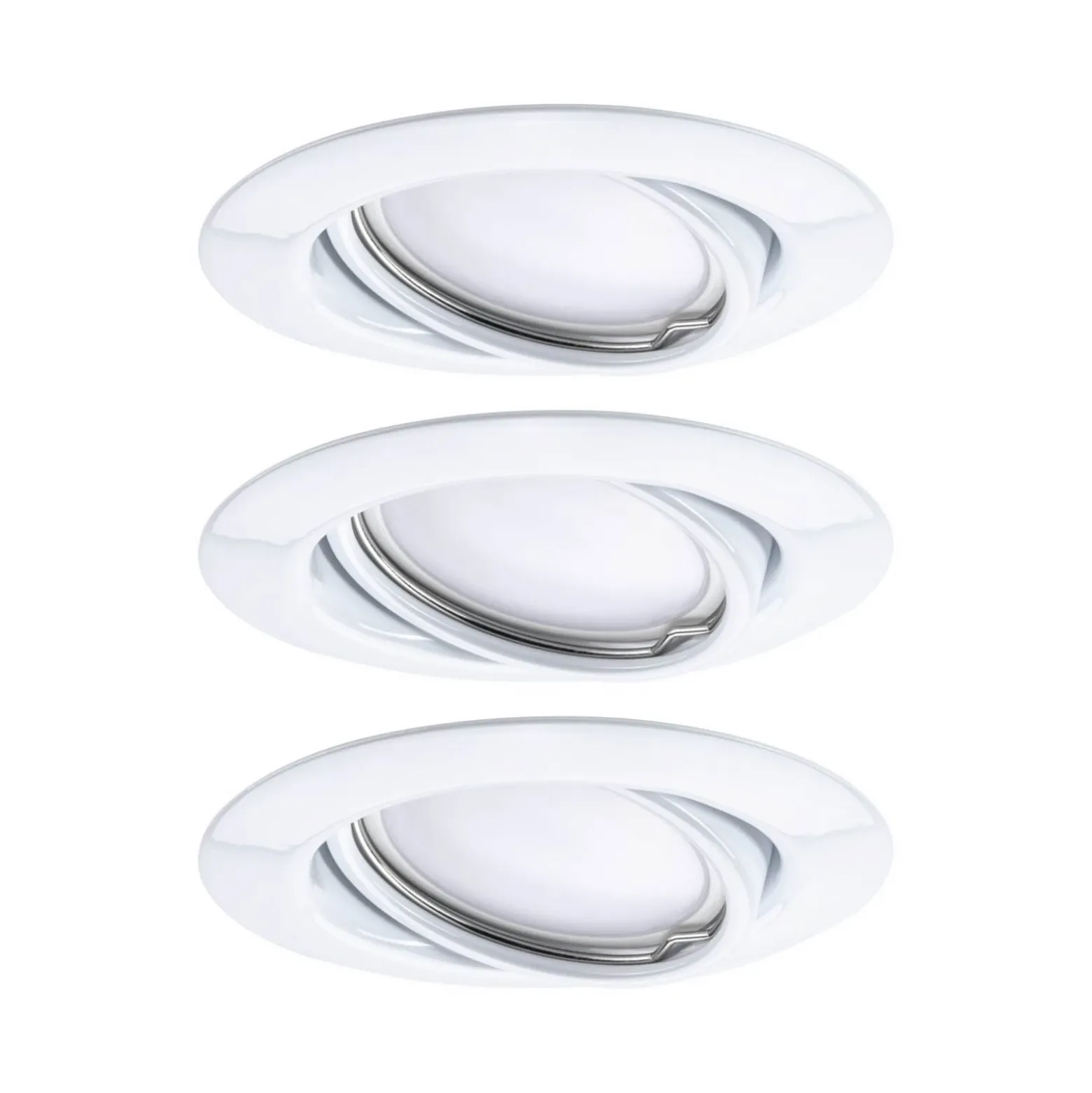 Paulmann Base foco empotrado GU10 3 ud, blanco