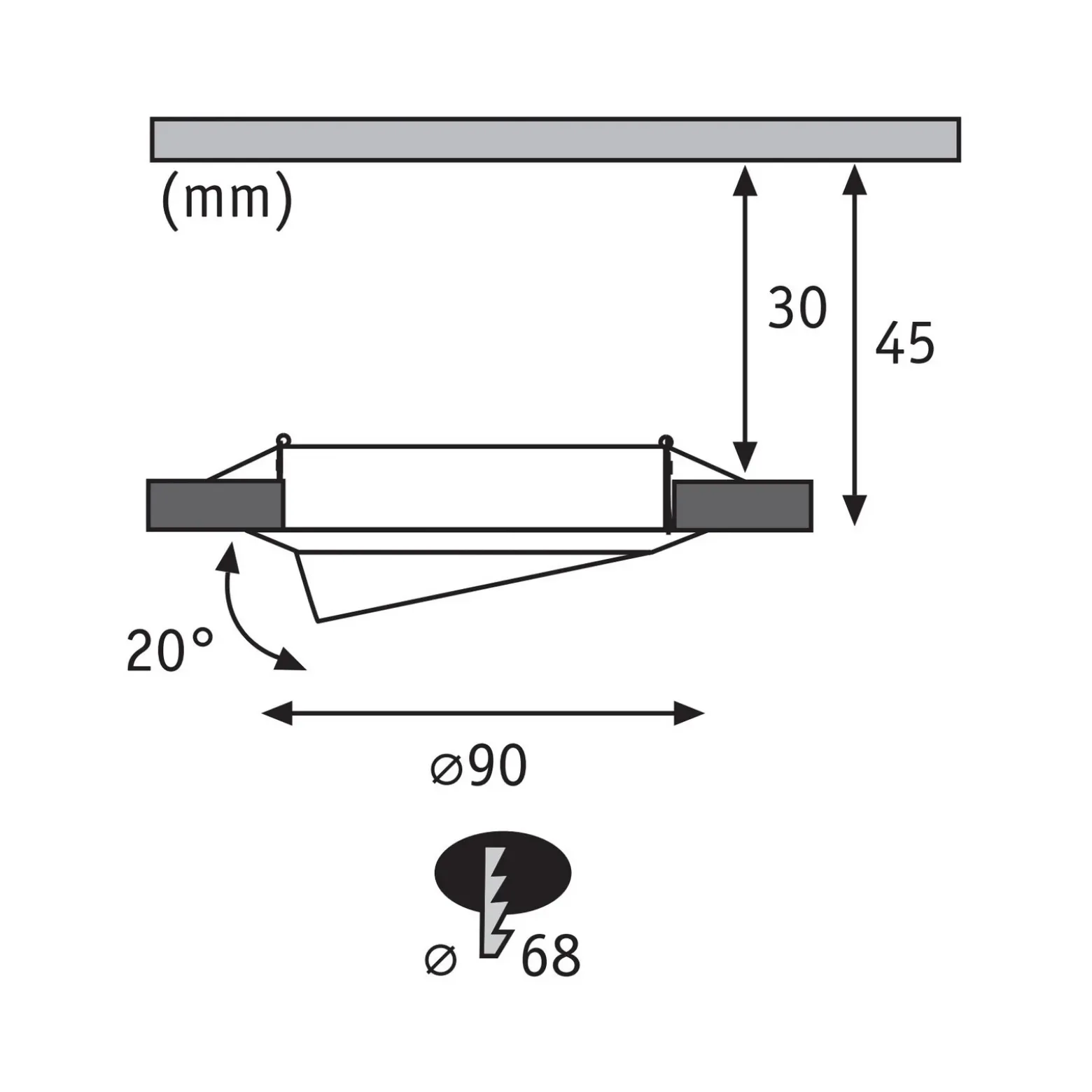 Paulmann Base foco LED 3 ud 3 step dim blanco