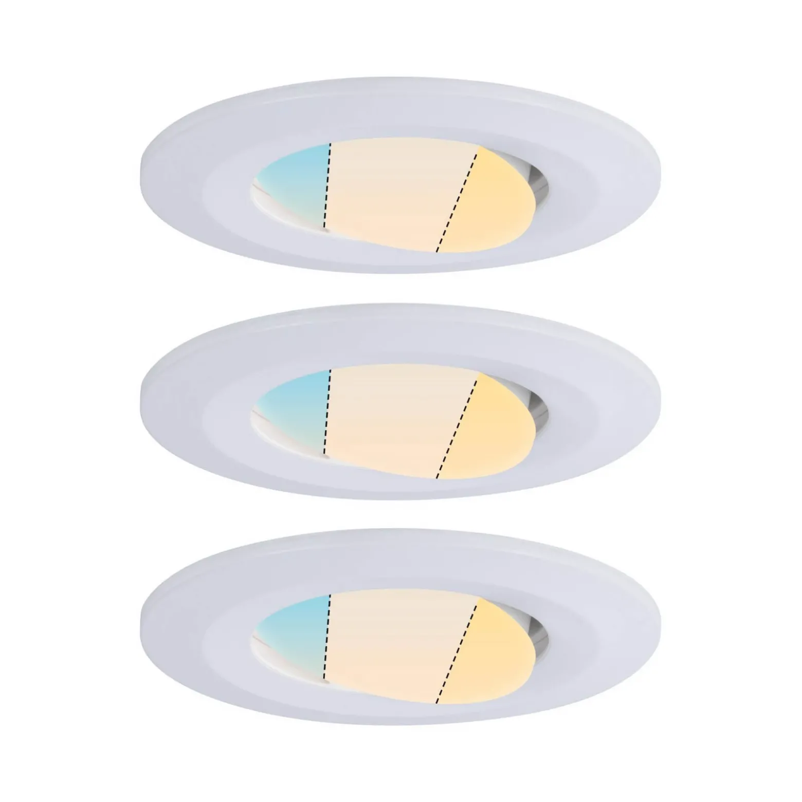 Paulmann Calla, blanco, con interruptor de encendido/apagado y orientable, CCT,
