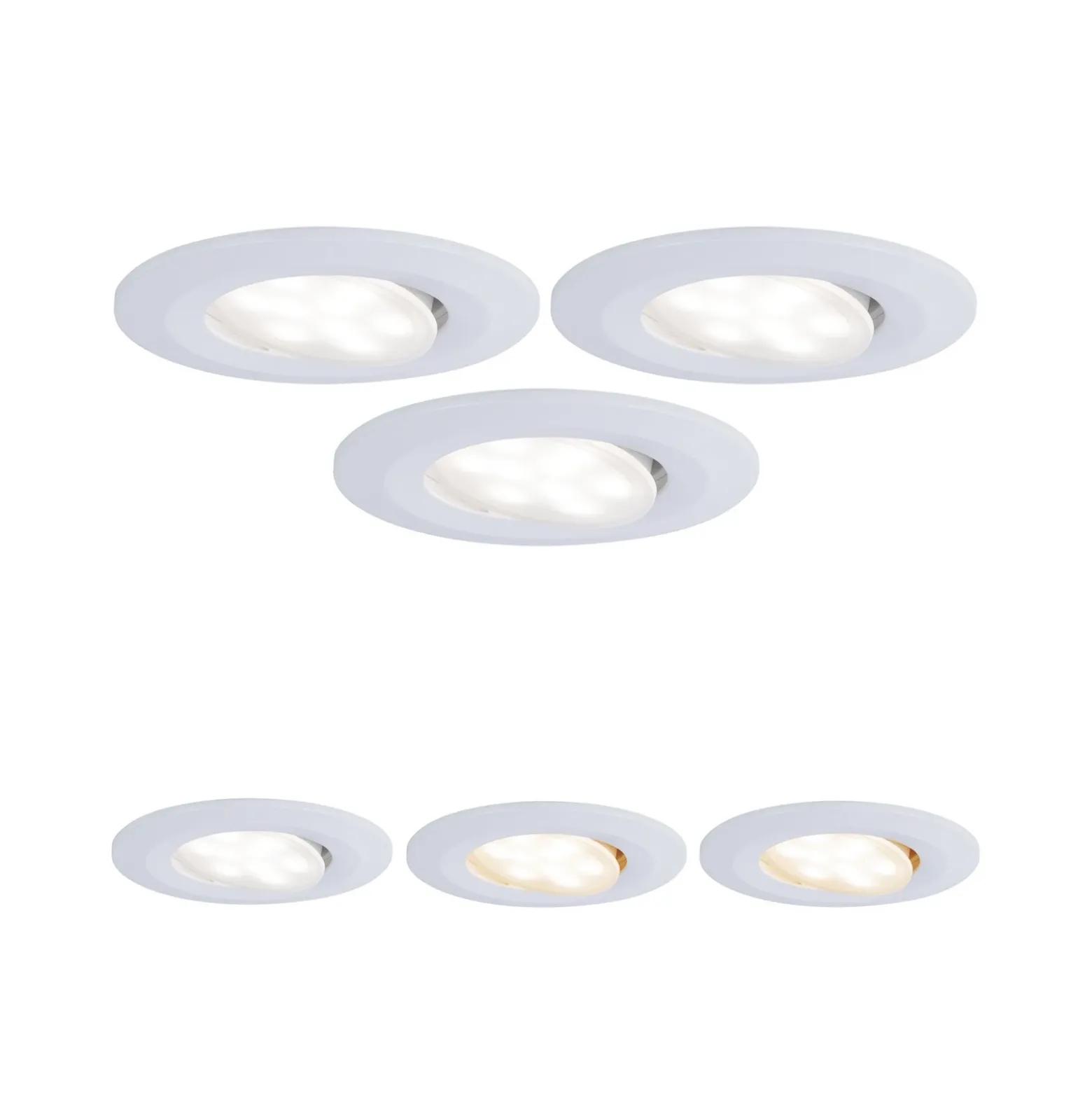 Paulmann Calla, blanco, con interruptor de encendido/apagado y orientable, CCT,