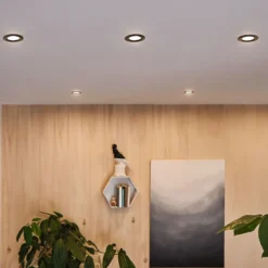 Paulmann Calla negro, con interruptor de encendido/apagado, orientable, 4000 K,
