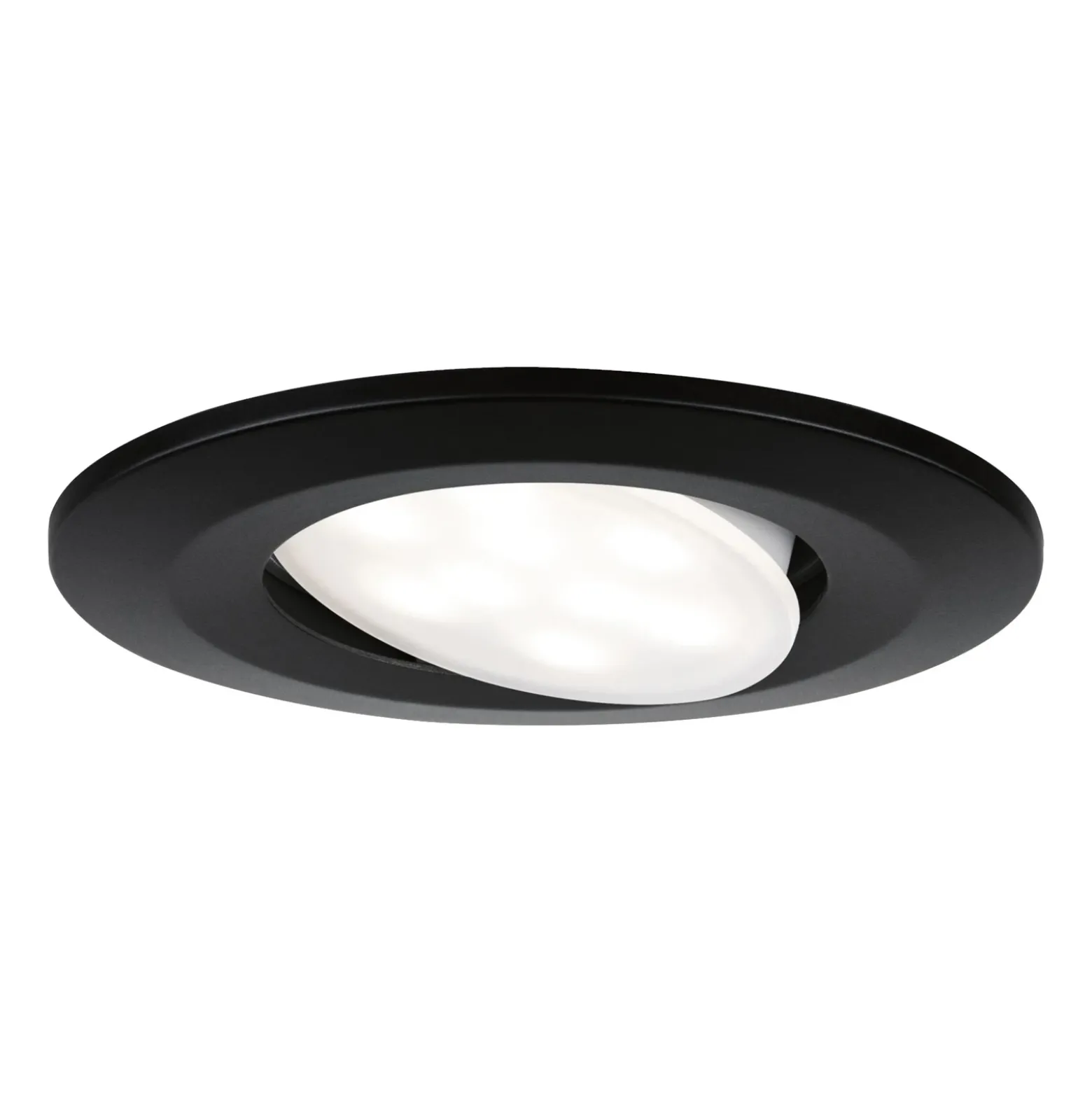 Paulmann Calla negro, con interruptor de encendido/apagado y cabezal giratorio,
