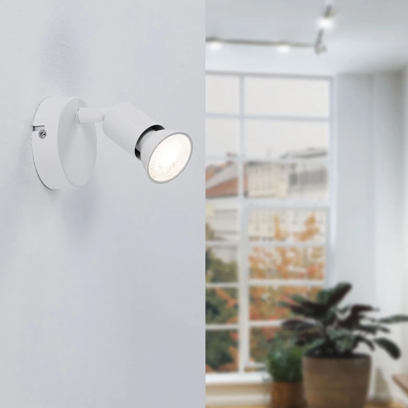 Paulmann Carolina foco de pared blanco, 1 luz