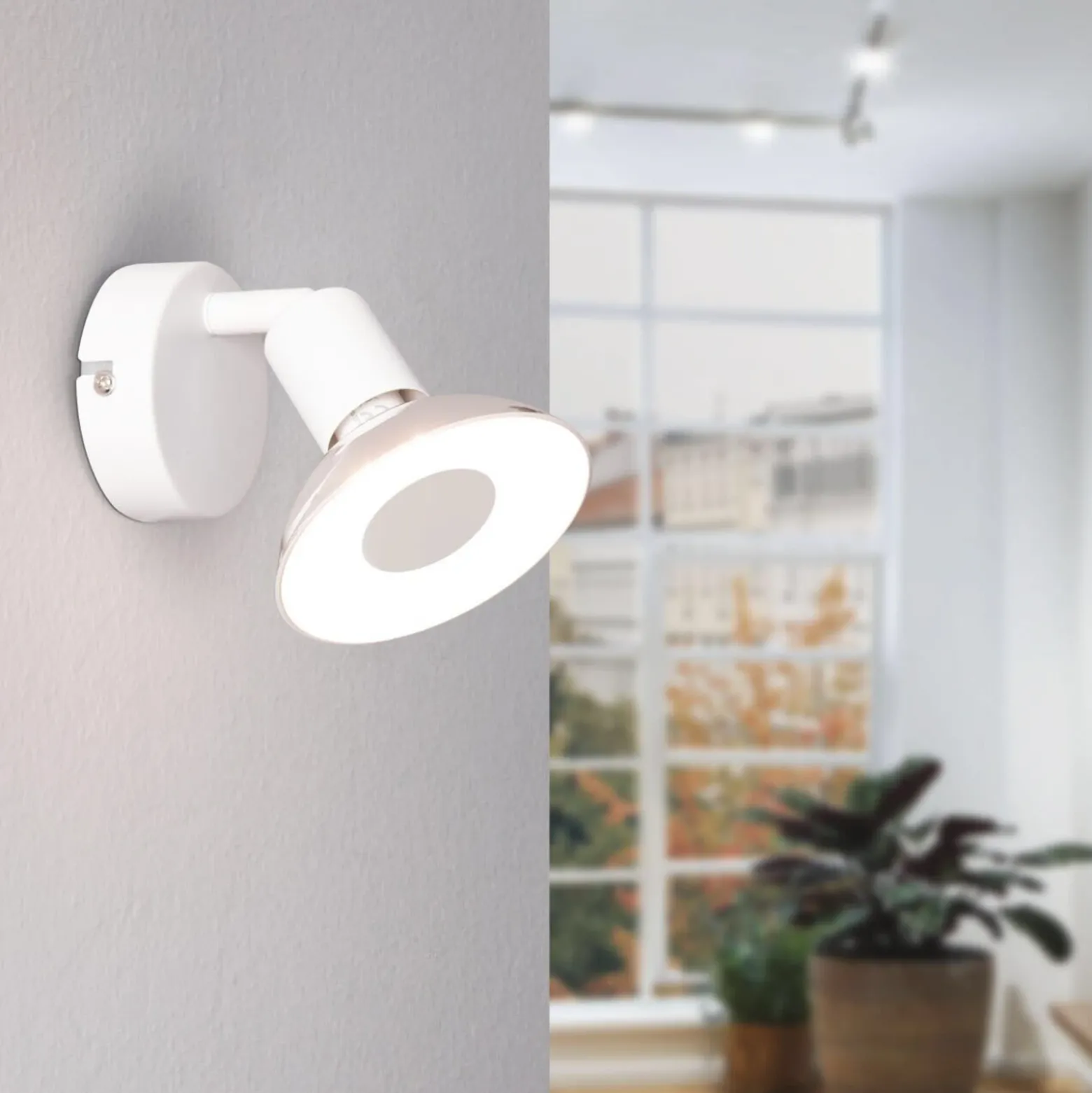Paulmann Carolina foco de pared blanco, 1 luz