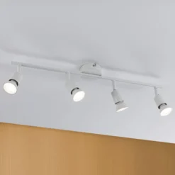 Paulmann Carolina foco de techo, blanco 4 luces