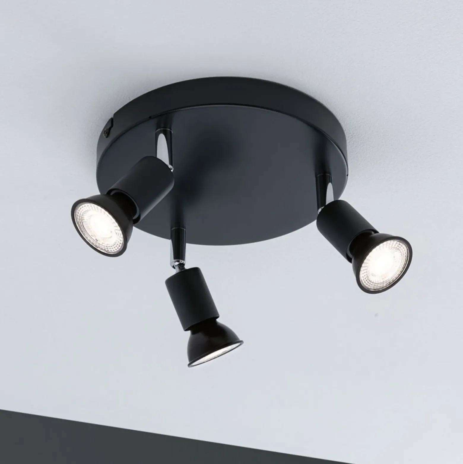 Paulmann Carolina foco de techo, 3 luces IP44