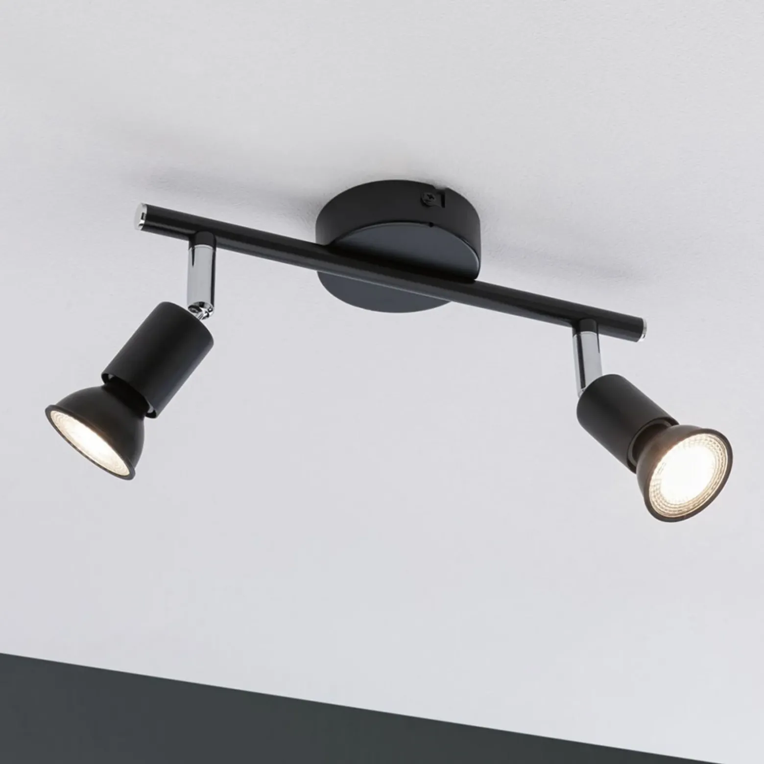 Paulmann Carolina foco de techo, 2 luces IP44